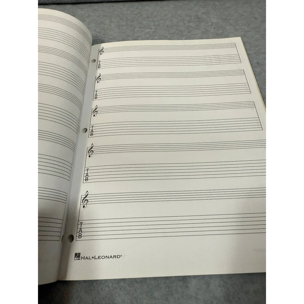 Hal Leonard Guitar Tab Manuscript Paper 64 Pages‎ Music Notation Partial Used